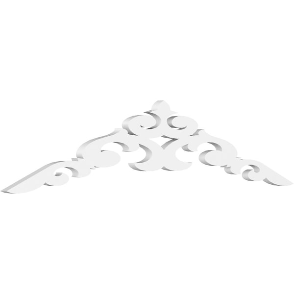 Ekena Millwork Pitch Kendall Architectural Grade PVC Gable Pediment, 48"W x 10"H x 1"P (5/12) GPP048X010X100KEN - main